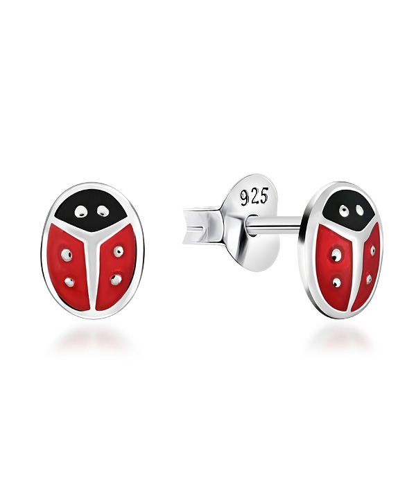 925 Sterling silver stud with Enamel color.