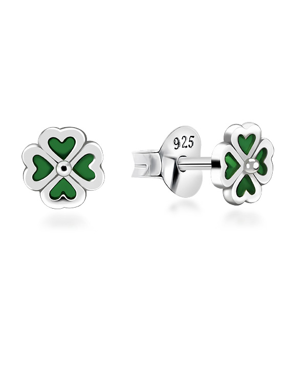 925 Sterling silver stud with Enamel color.