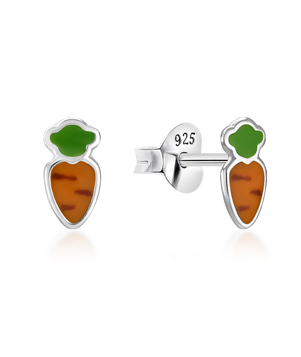 925 Sterling silver stud with Enamel color.