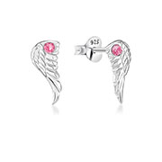 925 Sterling silver stud with crystals.