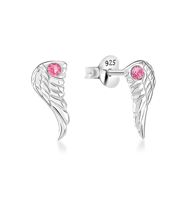 925 Sterling silver stud with crystals.