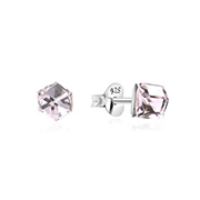 925 Sterling silver stud with crystals.