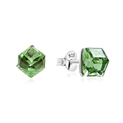 925 Sterling silver stud with crystals.