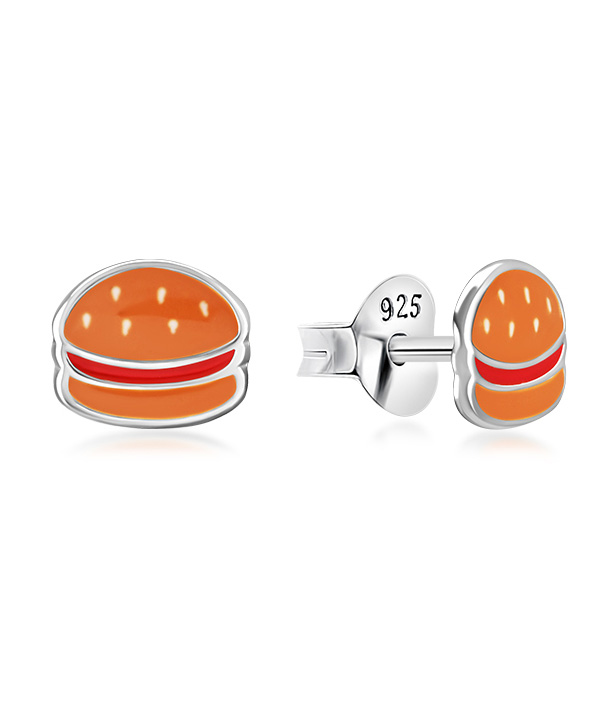 925 Sterling silver stud with Enamel color.