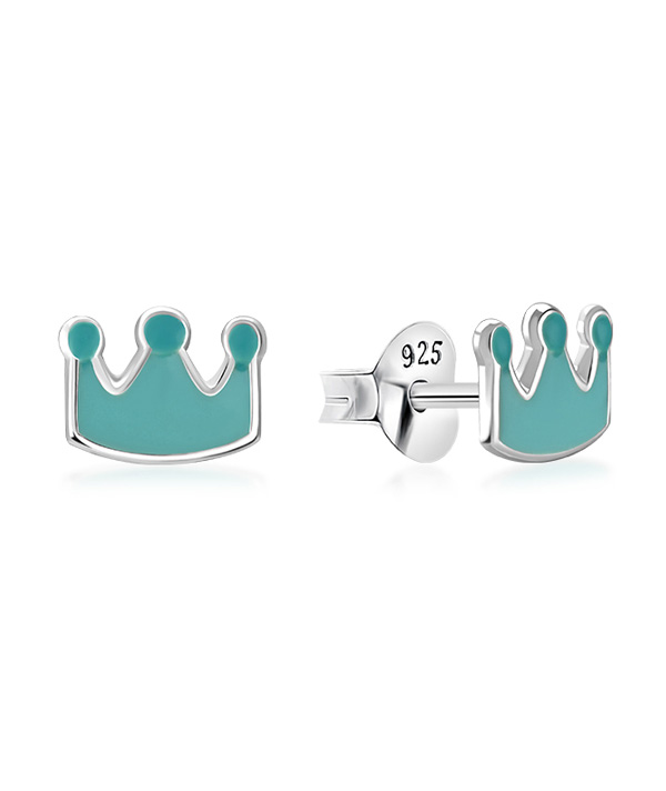 925 Sterling silver stud with Enamel color.