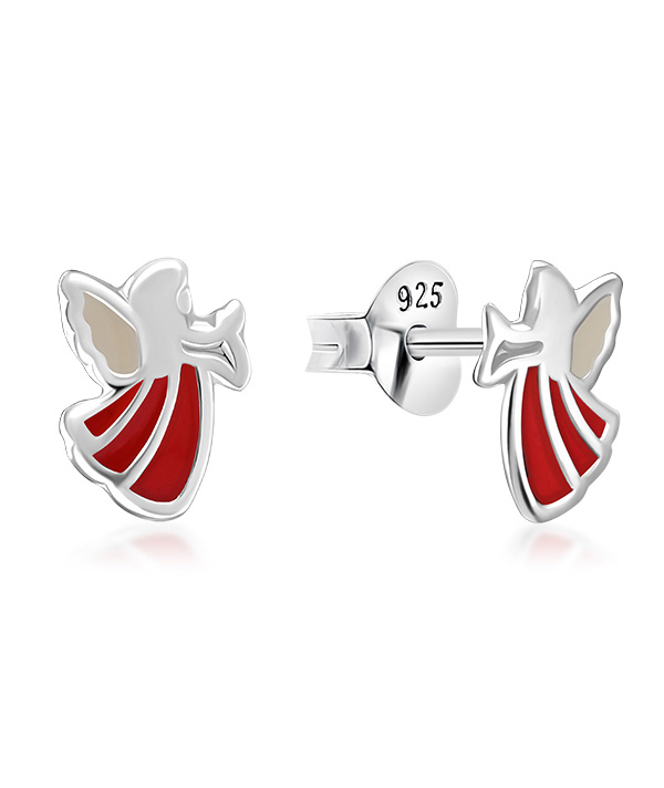 925 Sterling silver stud with Enamel color.