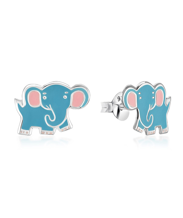 925 Sterling silver stud with Enamel color.