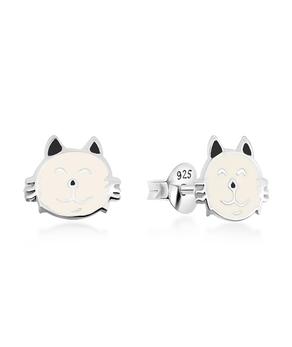 925 Sterling silver stud with Enamel color.