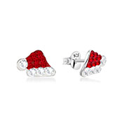 925 Sterling silver stud with multi crystals.