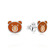 925 Sterling silver stud with Enamel color.