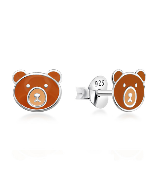 925 Sterling silver stud with Enamel color.