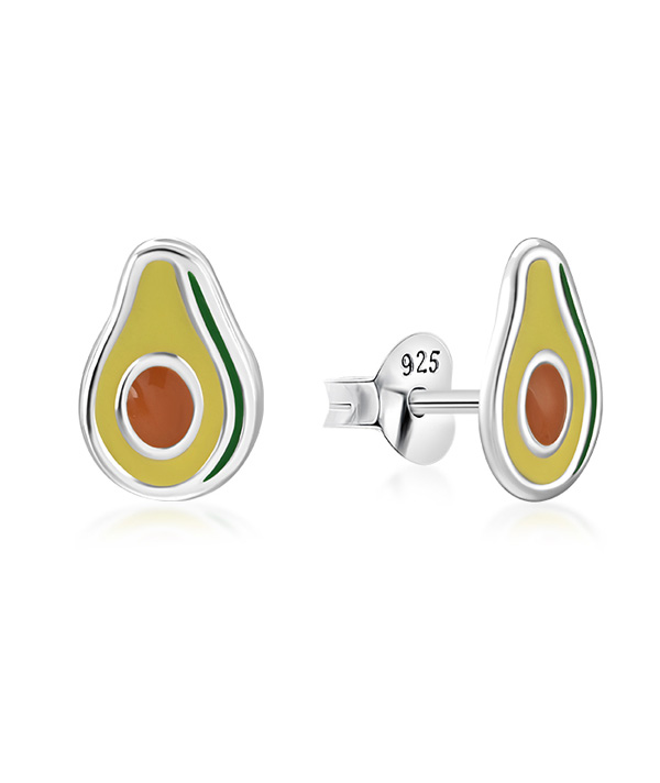 925 Sterling silver stud with Enamel color.