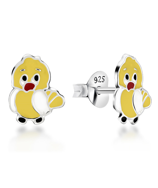 925 Sterling silver stud with Enamel color.