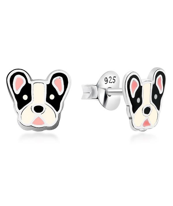 925 Sterling silver stud with Enamel color.