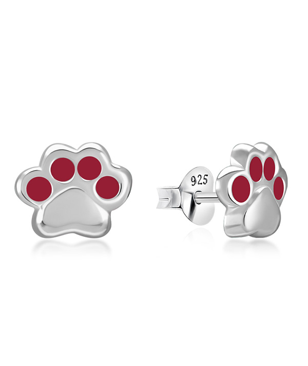 925 Sterling silver stud with Enamel color.