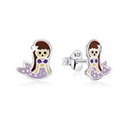 925 Sterling silver stud with Enamel color.