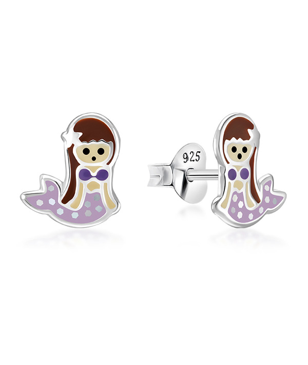 925 Sterling silver stud with Enamel color.