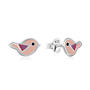 925 Sterling silver stud with Enamel color.