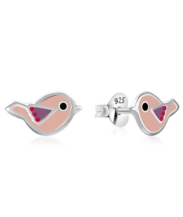925 Sterling silver stud with Enamel color.