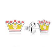 925 Sterling silver stud with Enamel color.