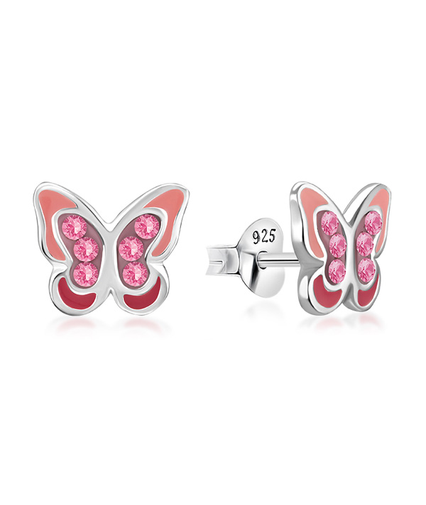 925 Sterling silver stud with Enamel color.