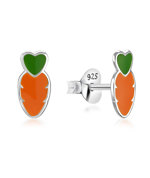 925 Sterling silver stud with Enamel color.