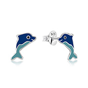 925 Sterling silver stud with Enamel color.