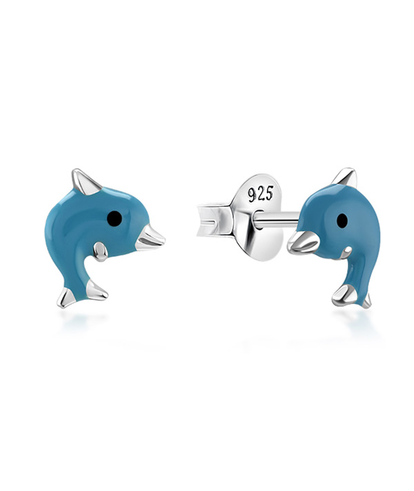 925 Sterling silver stud with Enamel color.