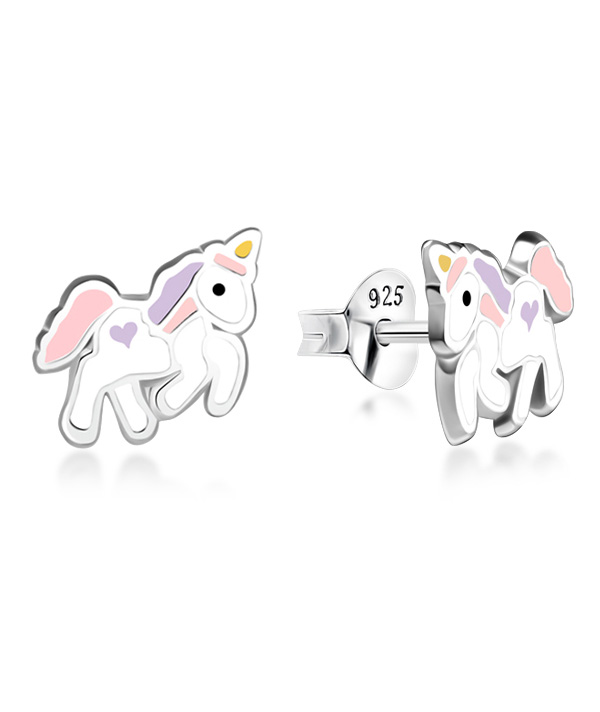 925 Sterling silver stud with Enamel color.