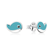925 Sterling silver stud with Enamel color.