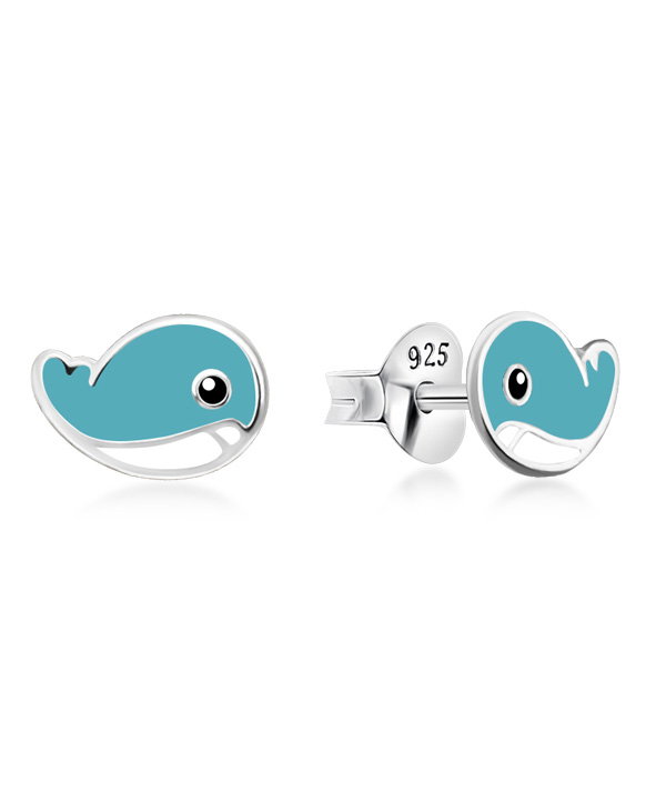 925 Sterling silver stud with Enamel color.