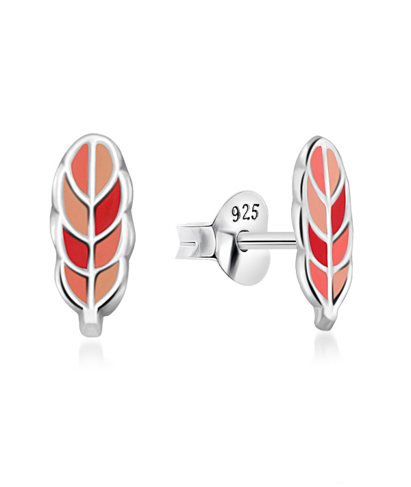 925 Sterling silver stud with Enamel color.