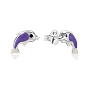 925 Sterling silver stud with Enamel color.