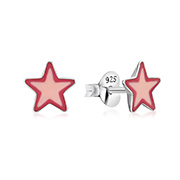 925 Sterling silver stud with Enamel color.