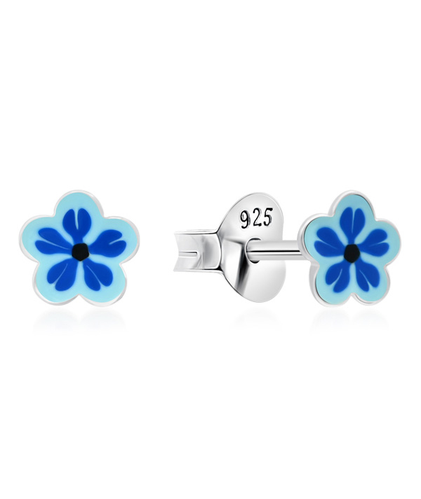 925 Sterling silver stud with Enamel color.