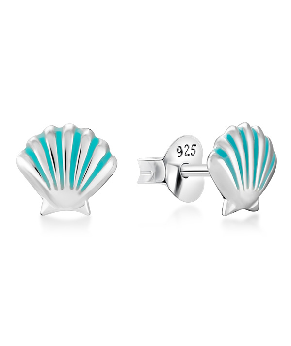 925 Sterling silver stud with Enamel color.