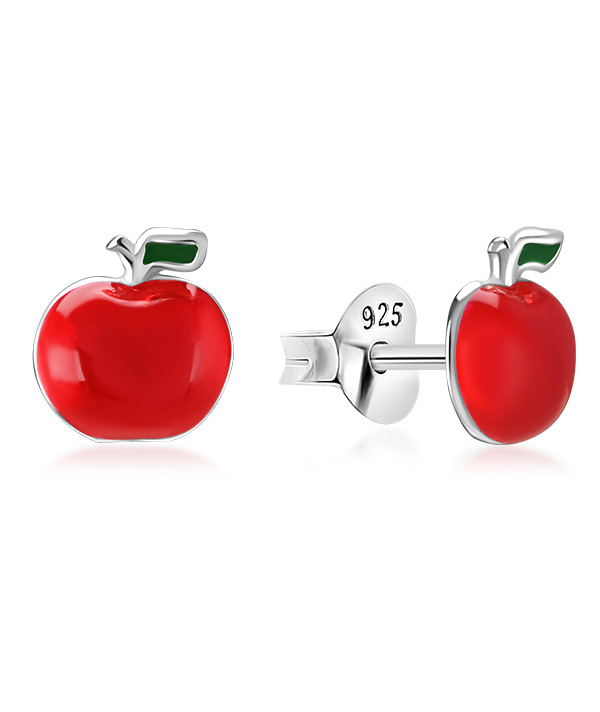 925 Sterling silver stud with Enamel color.