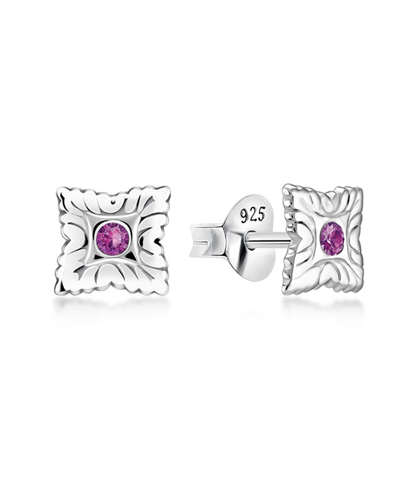 Sterling Silver Twisted Curve Stud Earrings