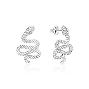 925 Sterling silver stud with crystals.