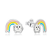925 Sterling silver stud with Enamel color.