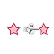 925 Sterling silver stud with Enamel color.