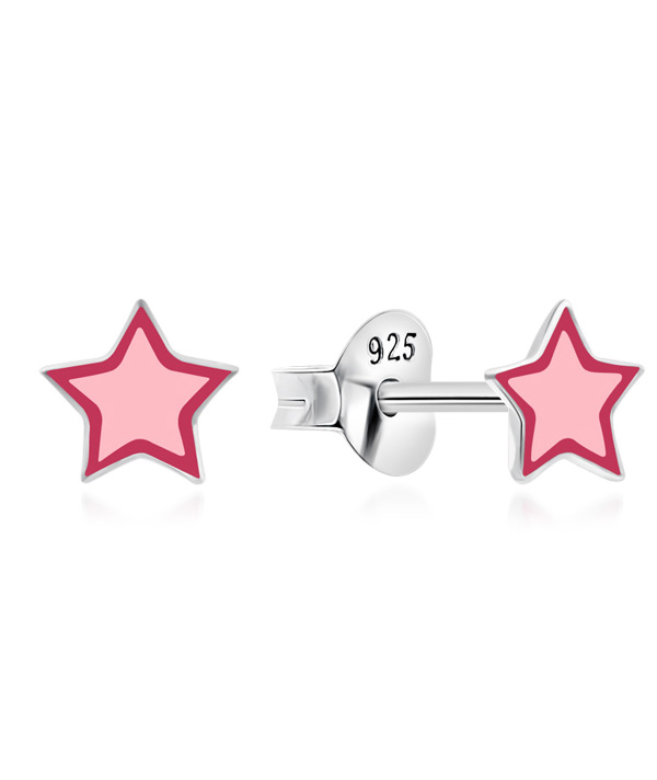 925 Sterling silver stud with Enamel color.