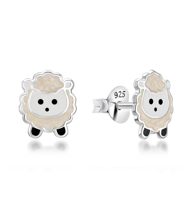 925 Sterling silver stud with Enamel color.