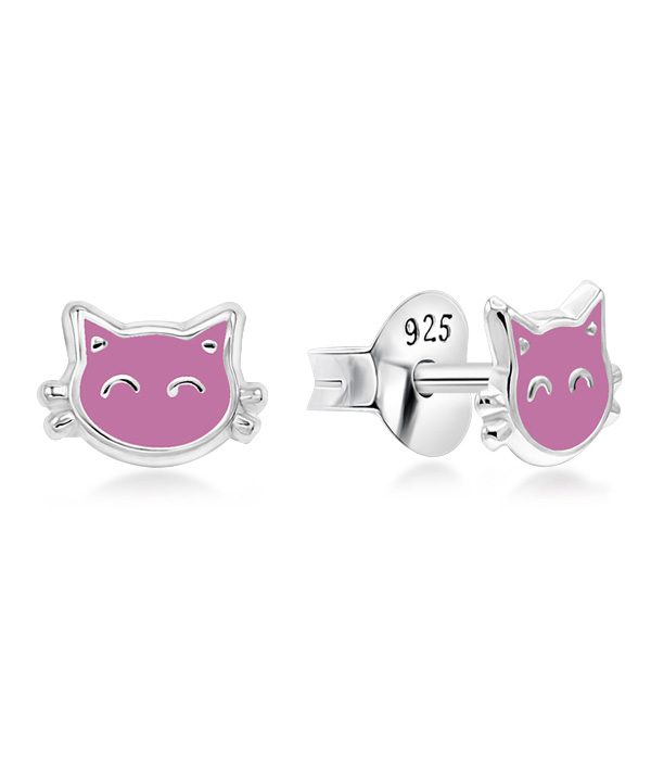 925 Sterling silver stud with Enamel color.