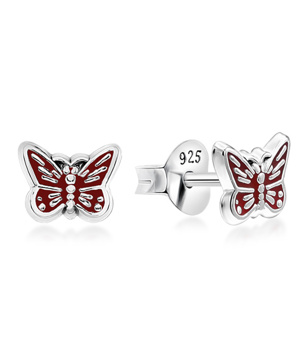925 Sterling silver stud with Enamel color.