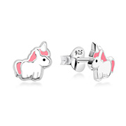 925 Sterling silver stud with Enamel color.