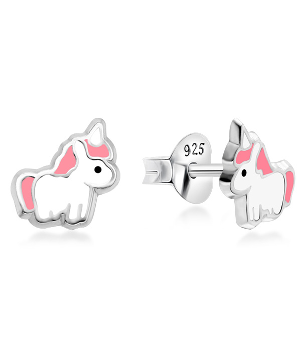 925 Sterling silver stud with Enamel color.