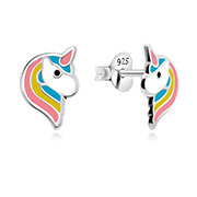 925 Sterling silver stud with Enamel color.