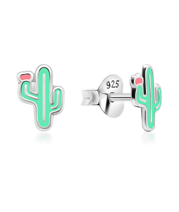 925 Sterling silver stud with Enamel color.