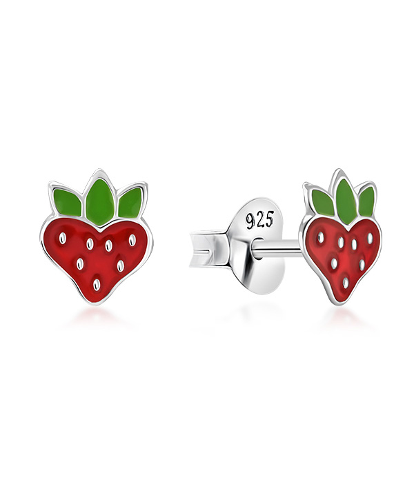 925 Sterling silver stud with Enamel color.